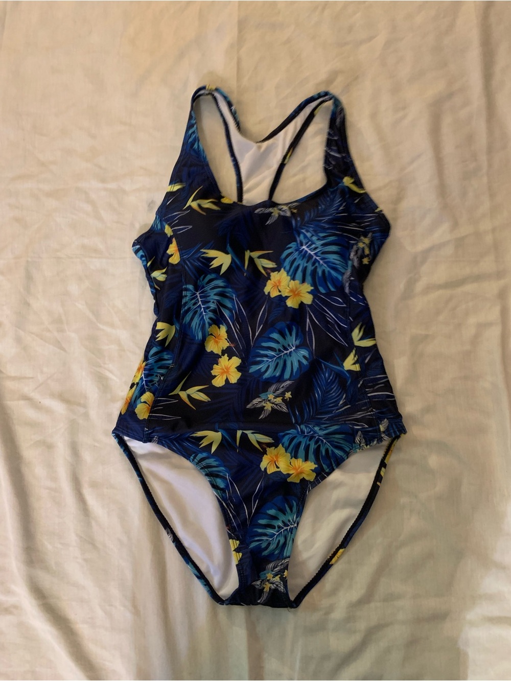 Nicole Miller Women’s Blue Floral One-Piece Swimsuit